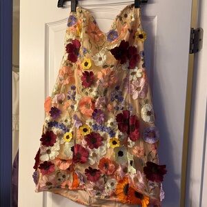 Taylor swift inspired Floral Embroidered Dress